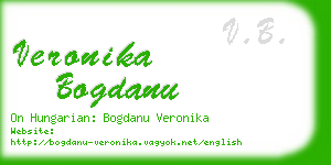 veronika bogdanu business card